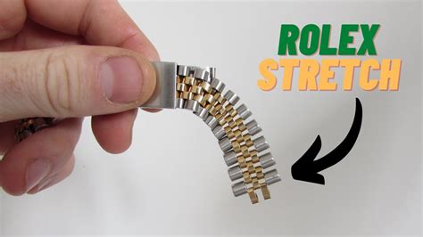 stretched rolex bracelet|how to remove stretch from Rolex band.